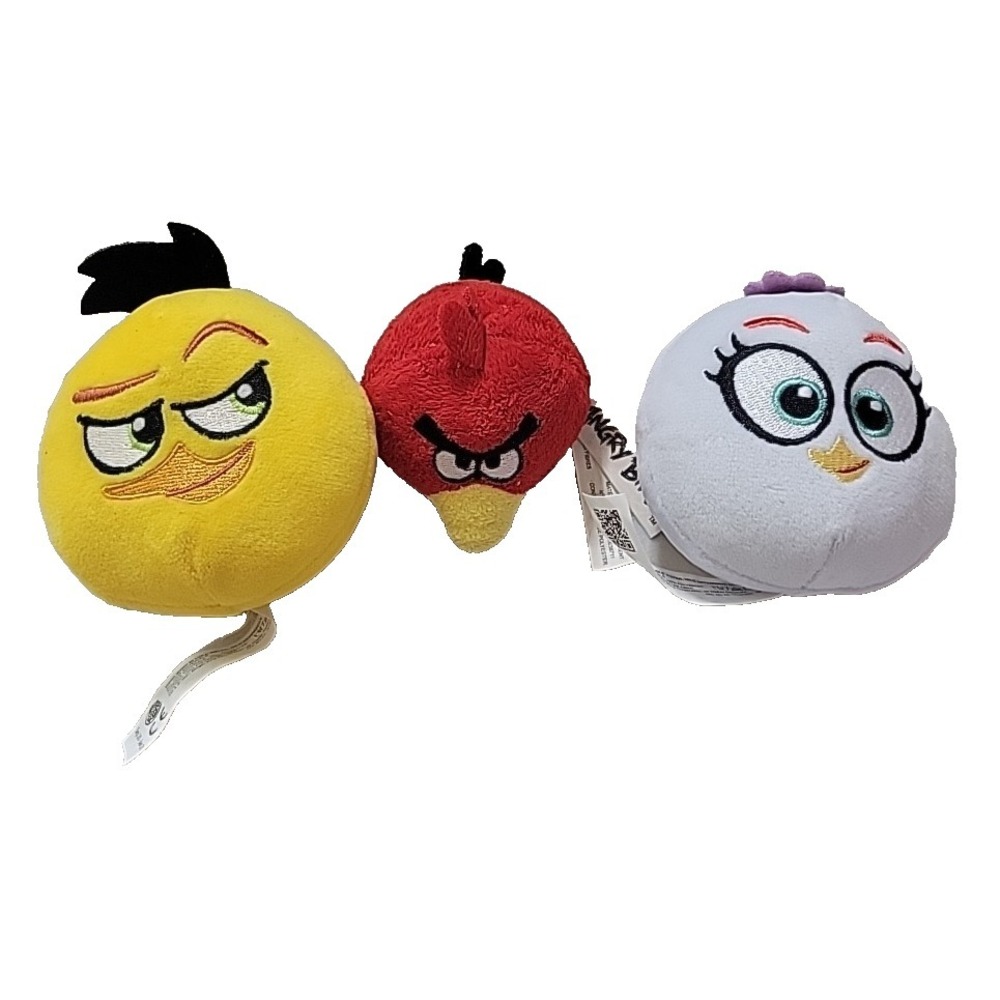 Burger‎ King Kids Meal Toy Angry Birds Plush Soft Toy lot